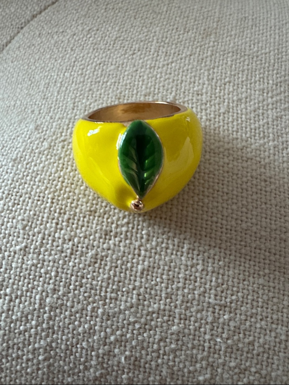 Lemon Enamel ring M779